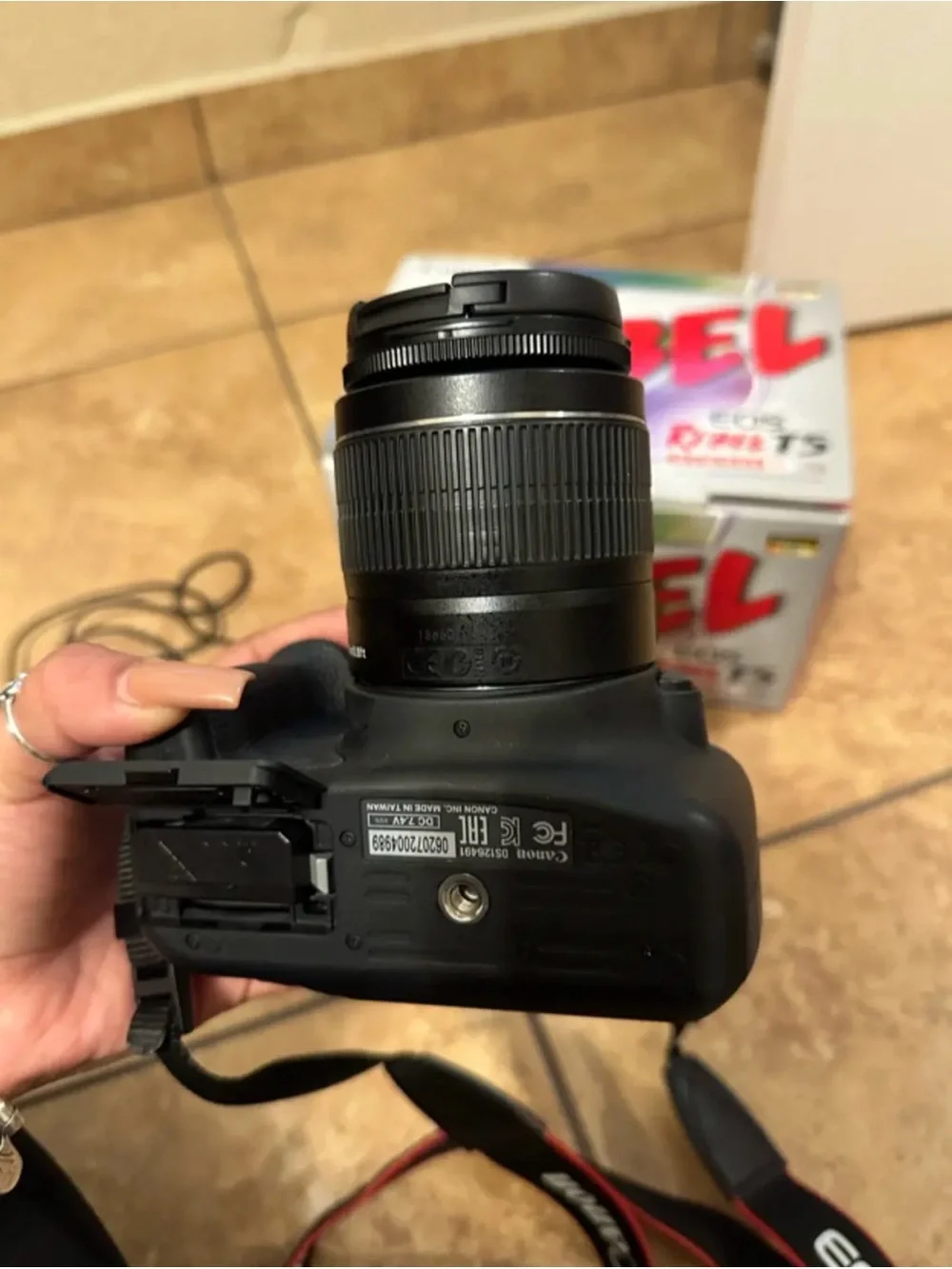 Canon DSLR Camera with Black Body and Black Lens